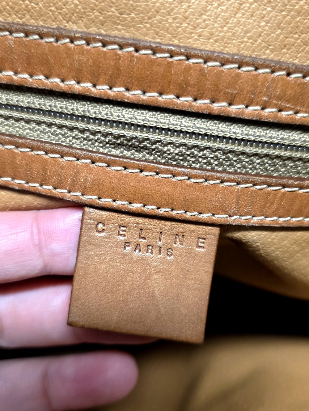 CELINE Macadam Brown Tote Shoulder Bag - Picture 2 of 12